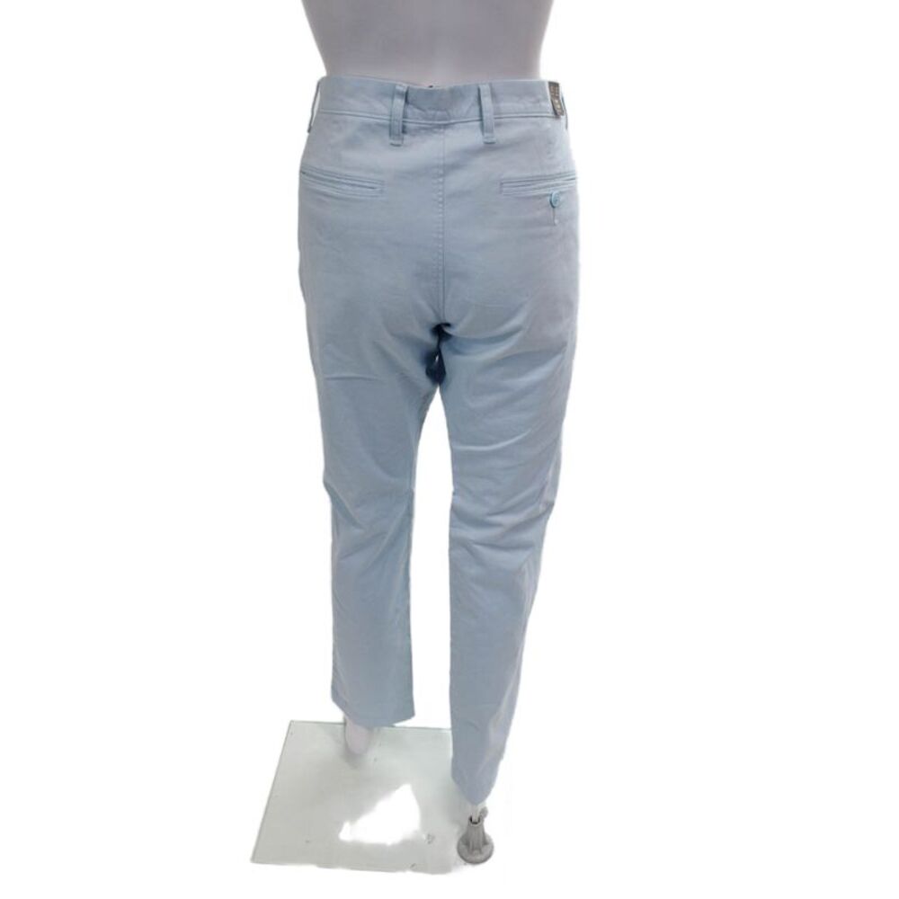 J Crew Women Straight Pants Blue Cotton Solid Size 31 - Picture 3 of 5